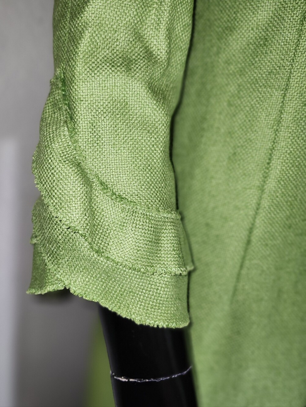 Oscar de la Renta Lime Green Silk And Cashmere Duster From 2006 See Description - Picture 4 of 9